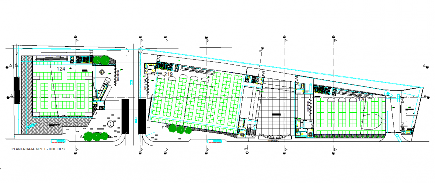 Ground Floor Lay-out detail in DWG file