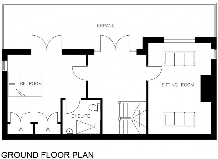 Ground floor plan of house file