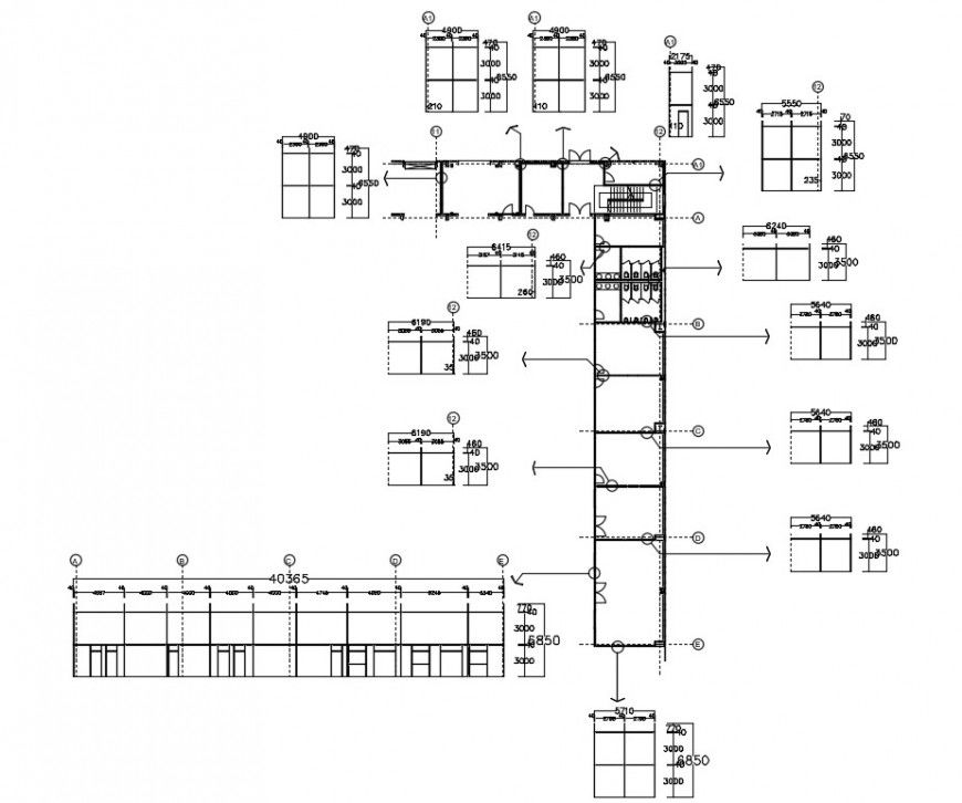 ground floor steel structure detail cad file