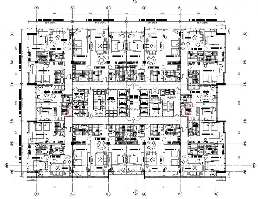 Ground floor working house plan autocad file