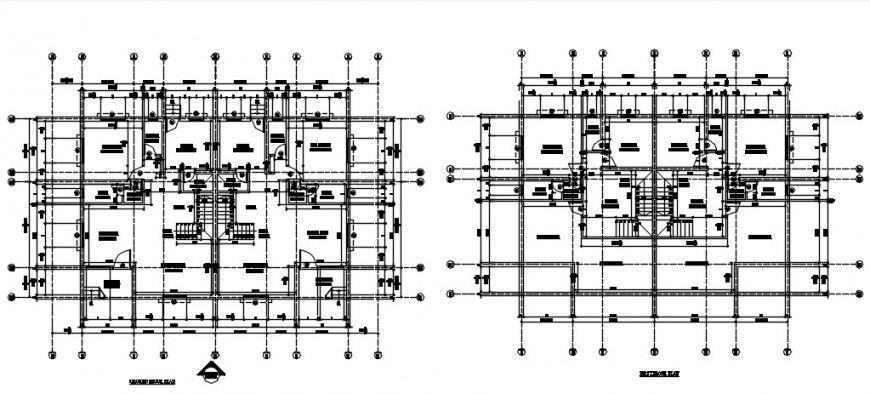 Ground floor working plan top view details