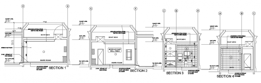 Guard house drawing in dwg AutoCAD file.