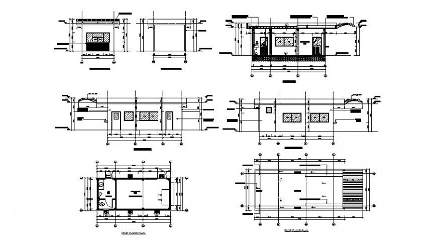 guard house working drawing in dwg file.