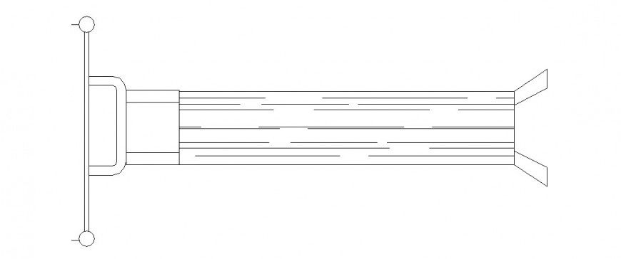 Hammer strength bench detail 2d view gyming equipment block layout file in autocad format