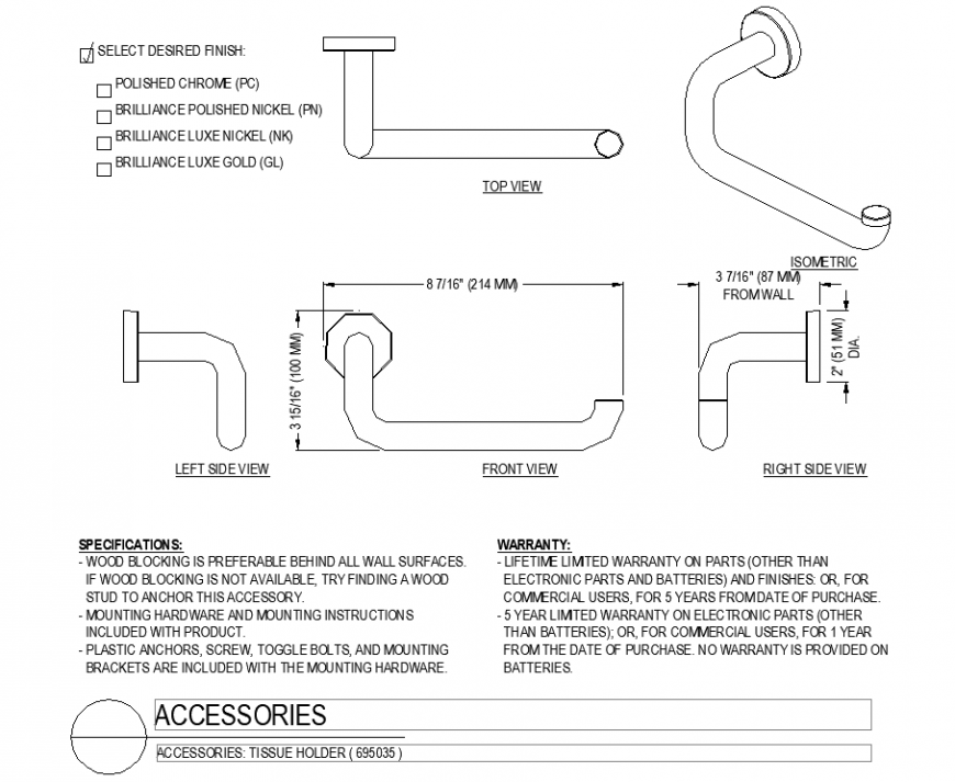 Handle plan detail dwg file