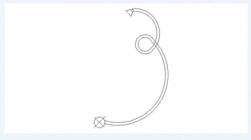 Handle shower 2d elevation block cad drawing details dwg file
