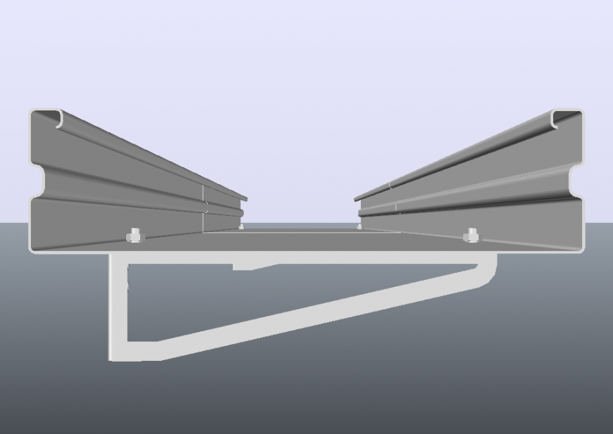 Hanger and steel sheet 3d design structural detail dwg file