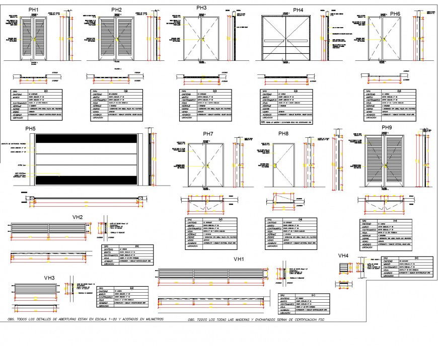 Hatching door plan detail dwg file