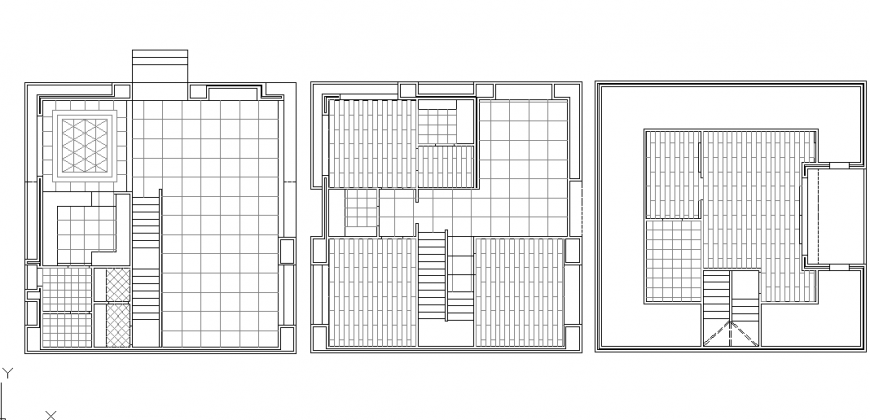 Hatching flooring house plan
