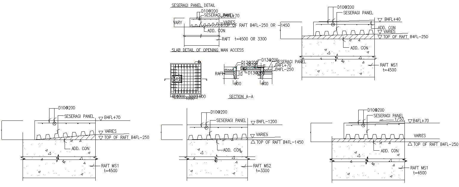 he AutoCAD drawing files show the details of building slab reinforcement plan ,Download the file.