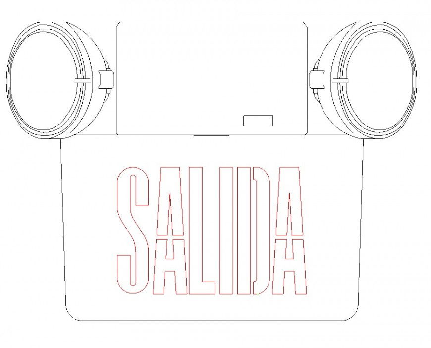 Head-lights detail 2d view CAD blocks layout file in autocad format