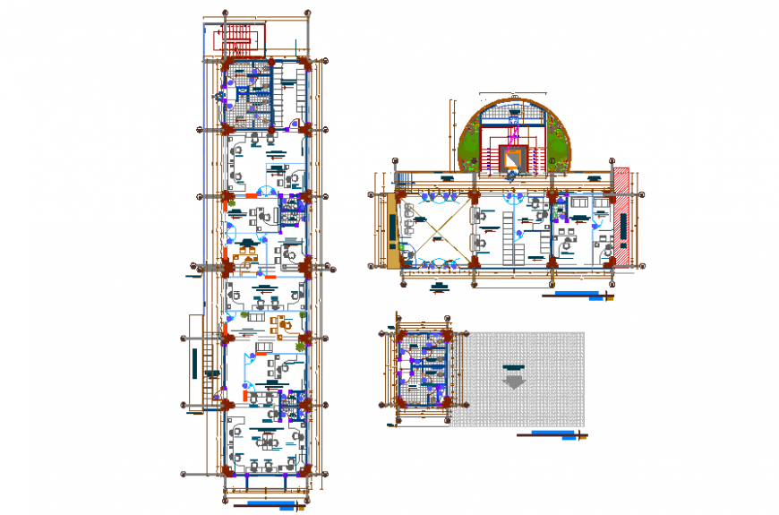 Health Center Floor Lay-out With Planing Detail