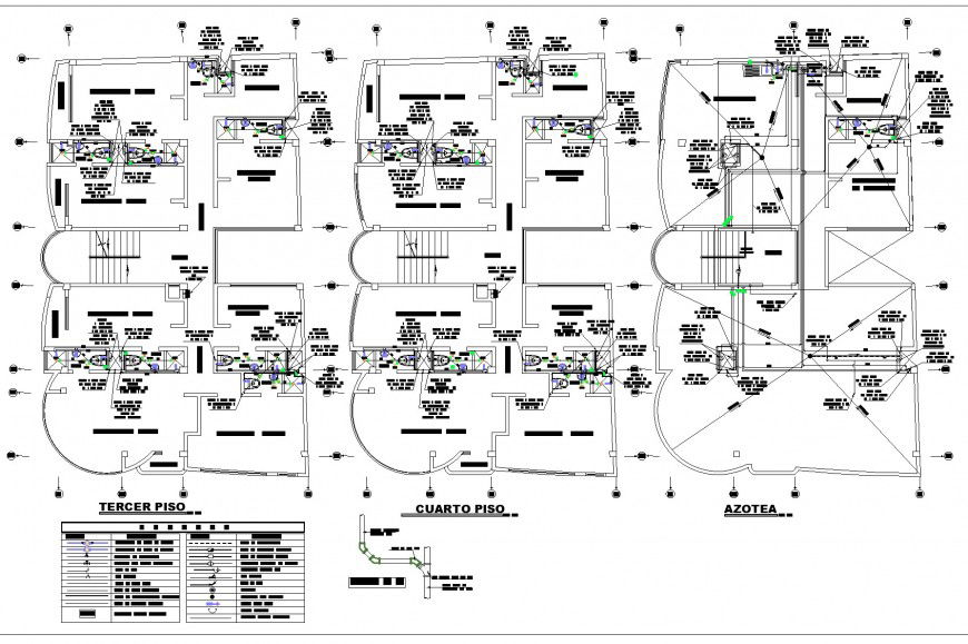 Health facilities plan autocad file