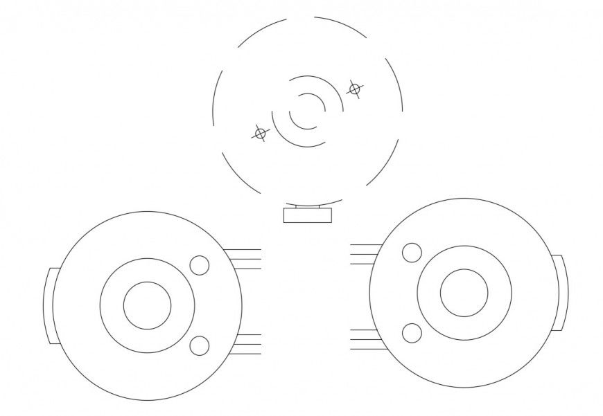 Heater for kitchen all sided elevation cad block details dwg file