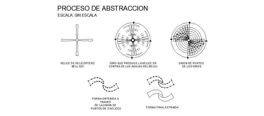 Helicopter rotor system detail drawing in dwg AutoCAD file.