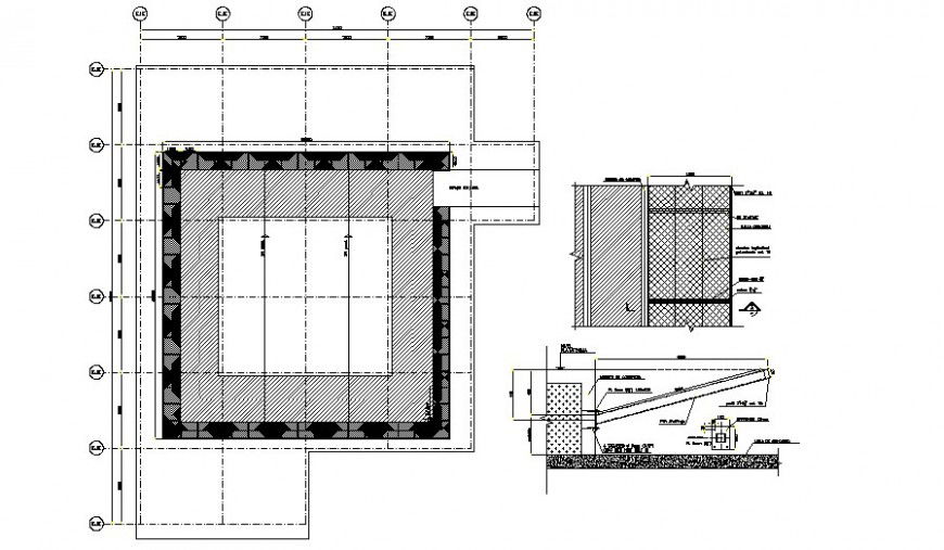 Heliport details 2d drawing plan autocad file