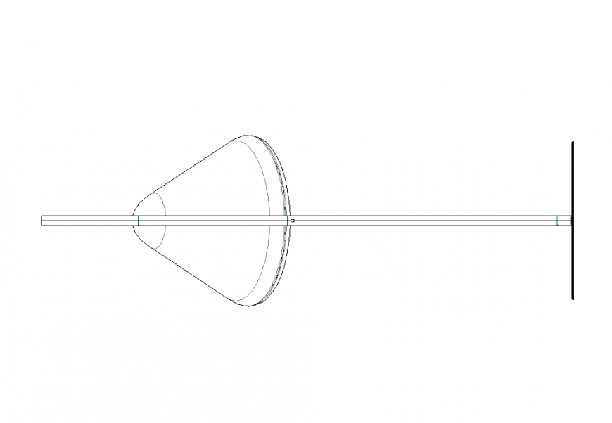Hello lamp symbol plan design dwg file