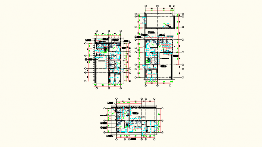 High rise Building elevation and plan detail layout file