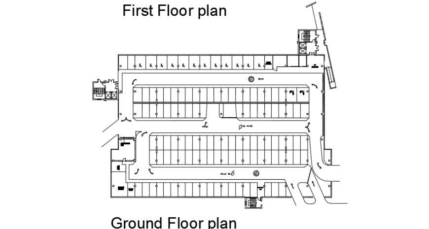 Highways multi storey car park plan top view