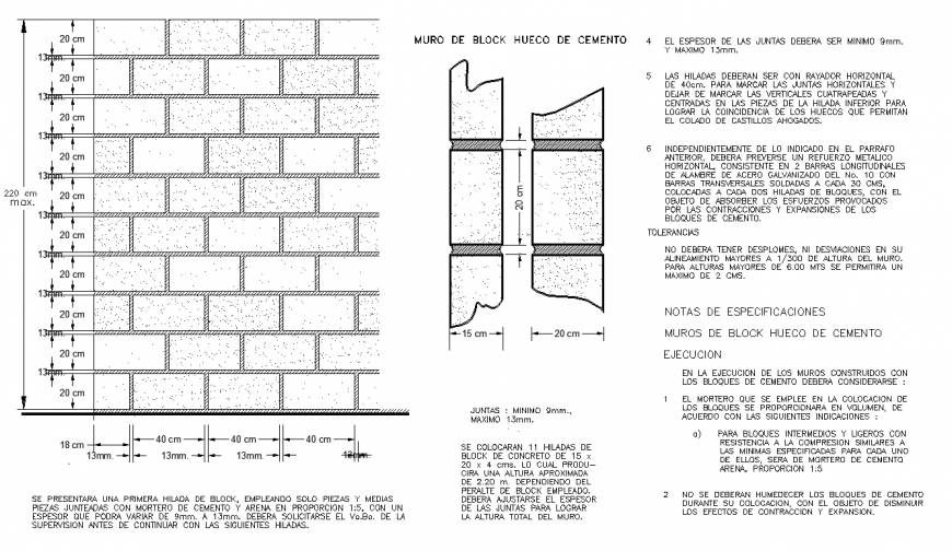 hollow block of cement drawing in dwg file.