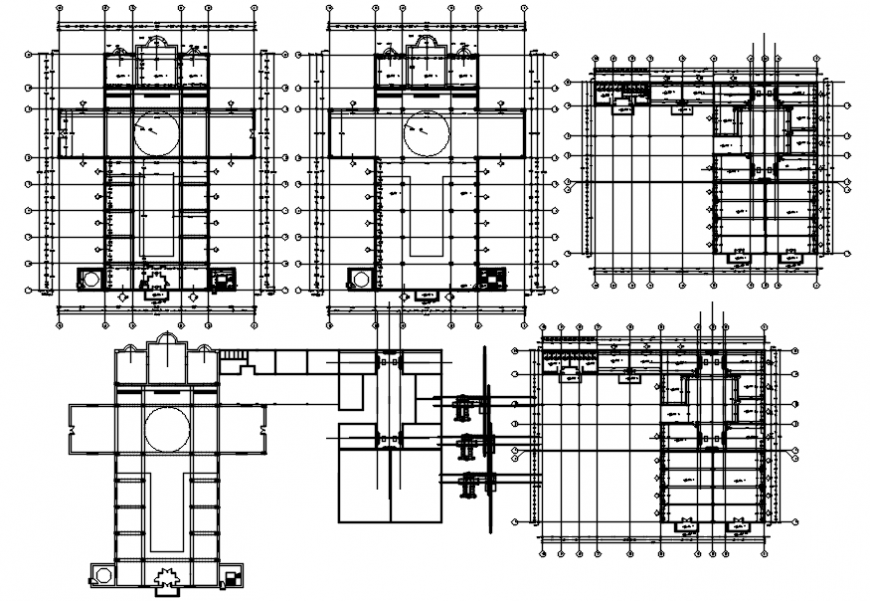 Holly place church plan in AutoCAD file