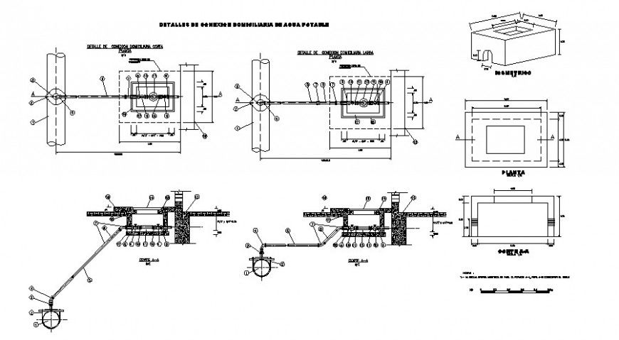 Home electrical connection and riser diagram cad drawing details dwg file