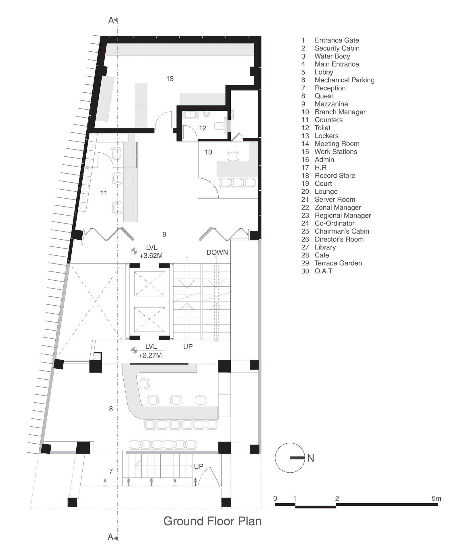 Residential Home Design AutoCAD DWG Modern Floor plan Layout