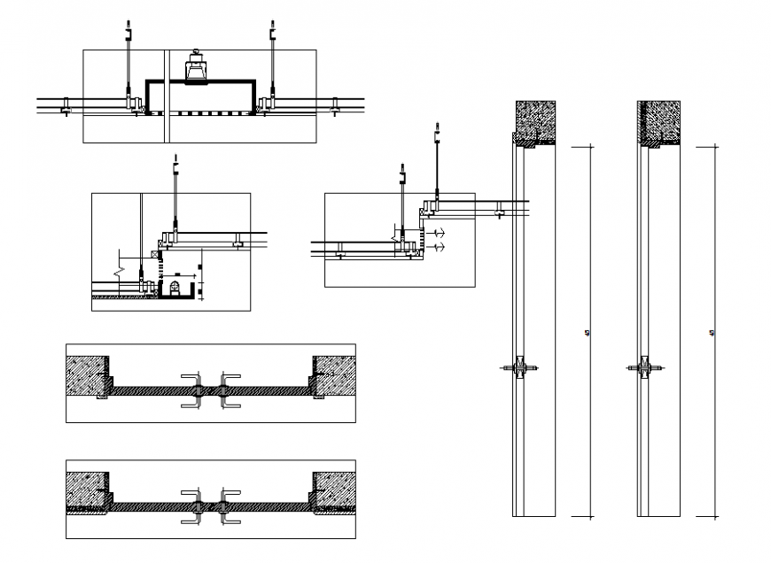 Hook section detail dwg file