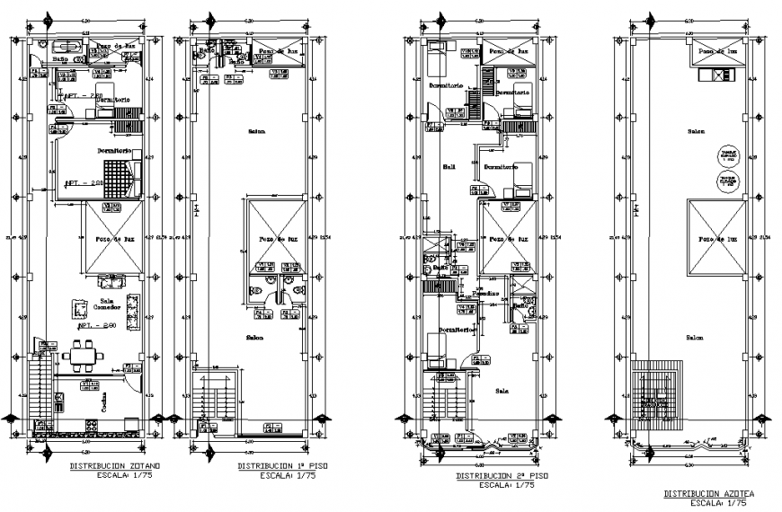 Horizontal House layout plan drawing in dwg AutoCAD file.