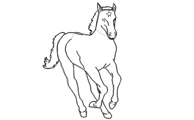 horse dwg file 