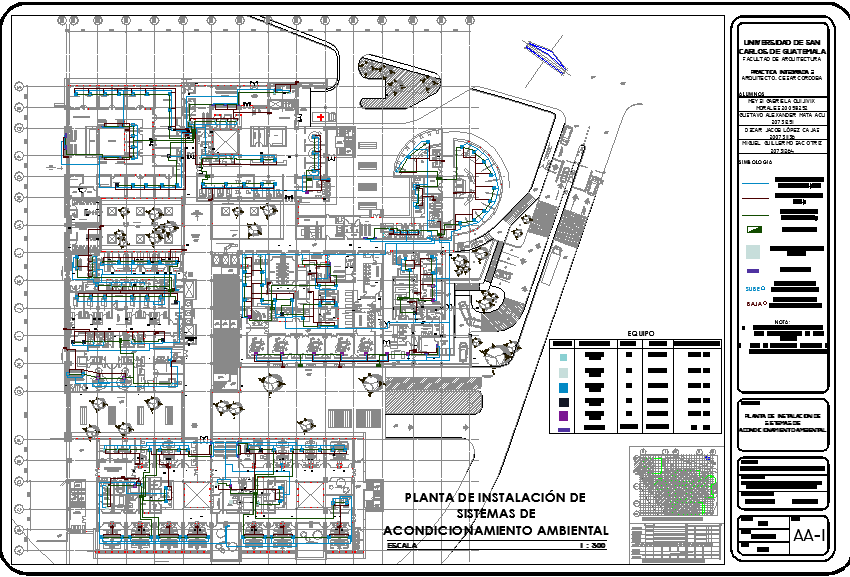 hospital airconditioning system dwg file