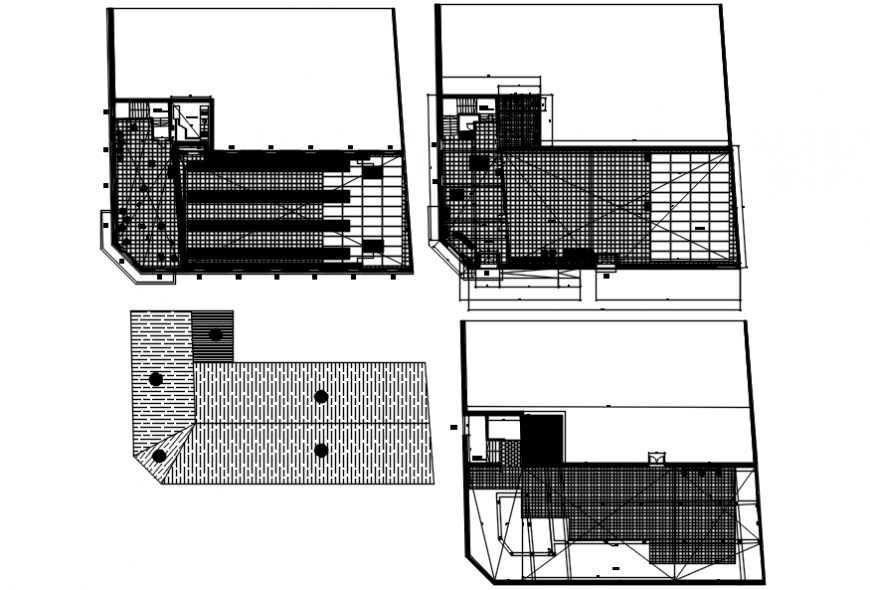Hospital and rehabilitation center floor plan cad drawing details dwg file
