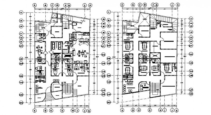 Hospital building drawings 2d view floor plan layout autocad software file