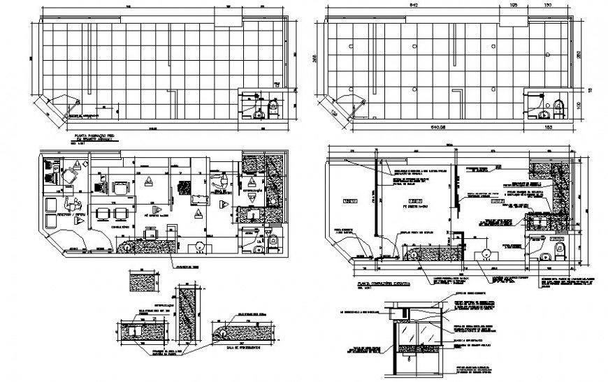 Hospital Clinic building drawings details work plan autocad file