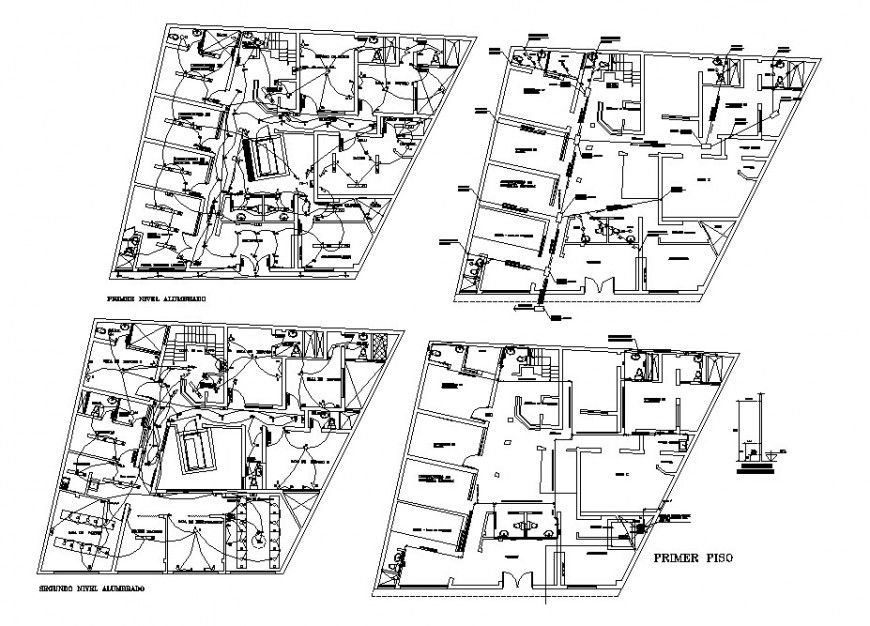Hospital clinic floor plan and electrical layout plan cad drawing details dwg file