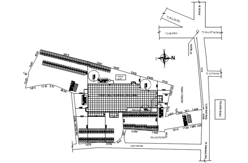 Hospital construction layout plan top view details