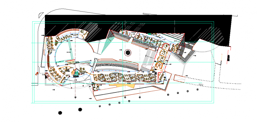 Hospital Different Plan Lay-out Circle Shape Design