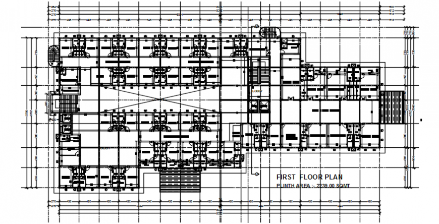 Hospital first floor layout plan details dwg file