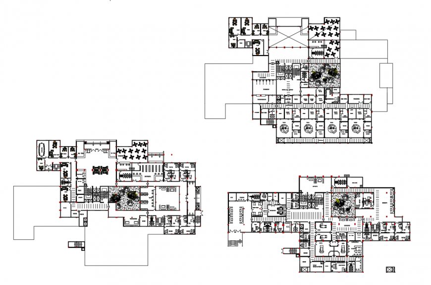 Hospital floor plan in autocad file