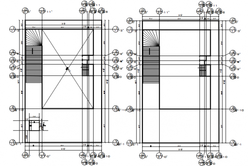 Hospital floors framing plan structure cad drawing details dwg file