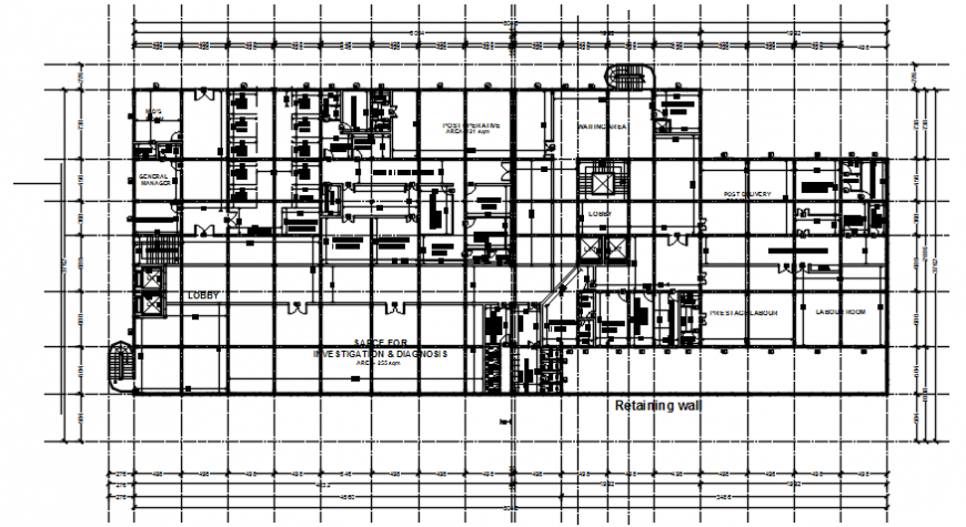 Hospital floors layout plan file