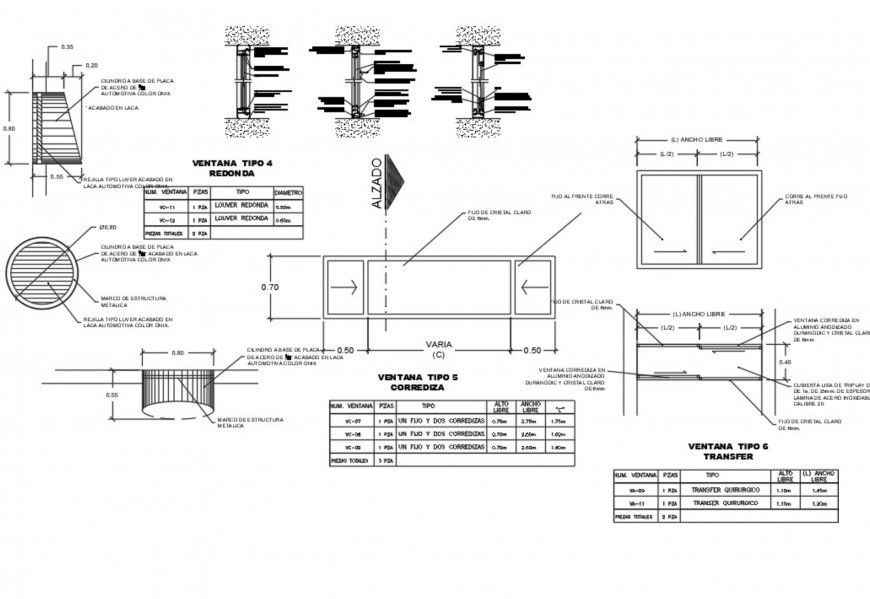 Hospital openings detail autocad file
