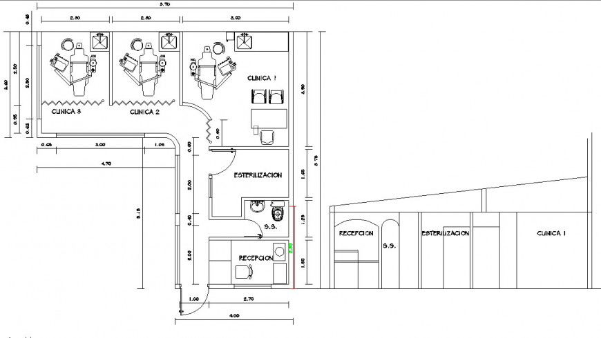 Hospital plan autocad file