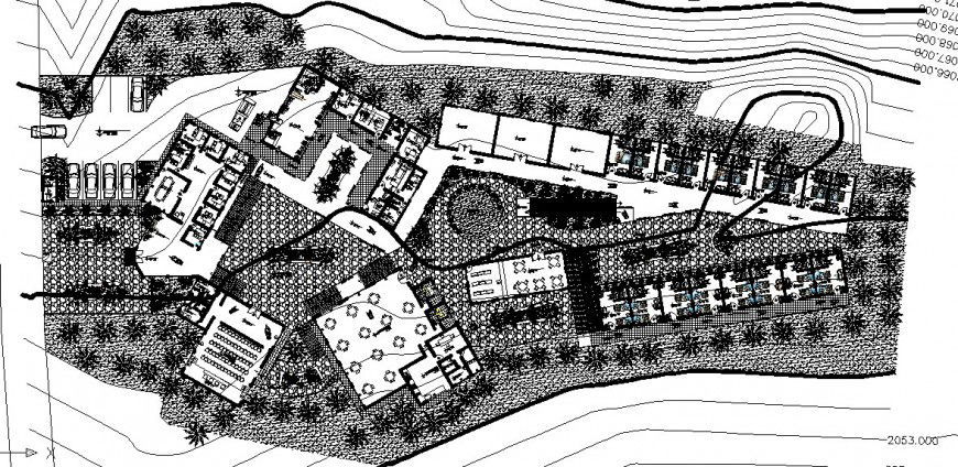 hospital project detail view cad file