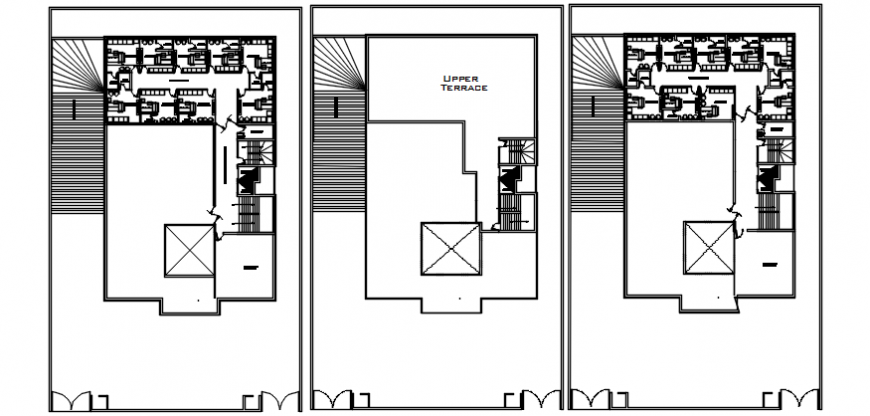 Hospital units floor plan distribution cad drawing details dwg file
