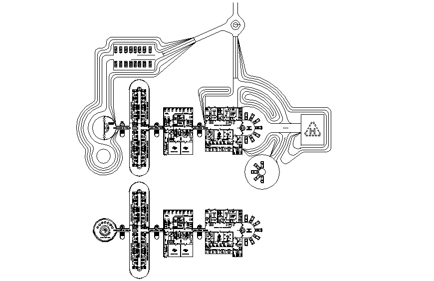 Hospital working detail drawing in dwg file.