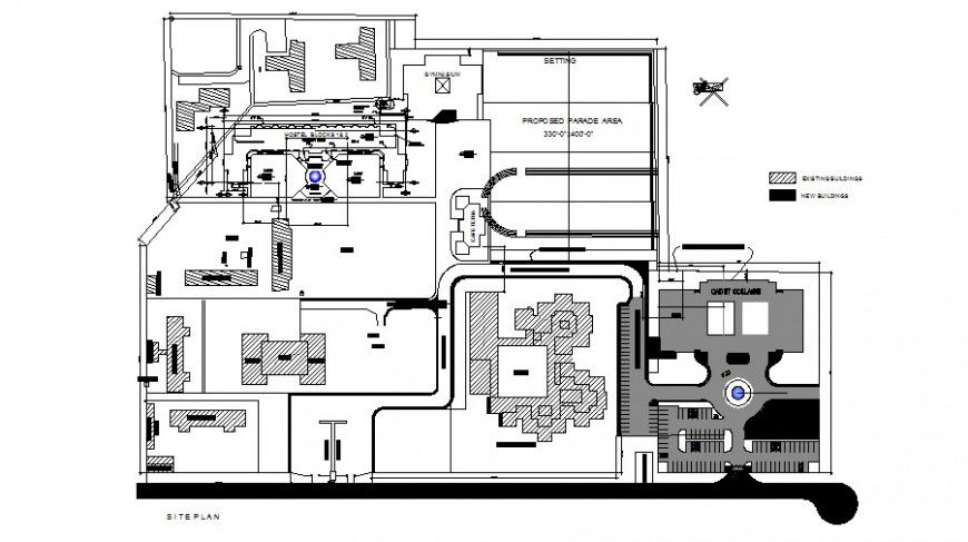 Hostel block layout plan details of steel town cad drawing details dwg file