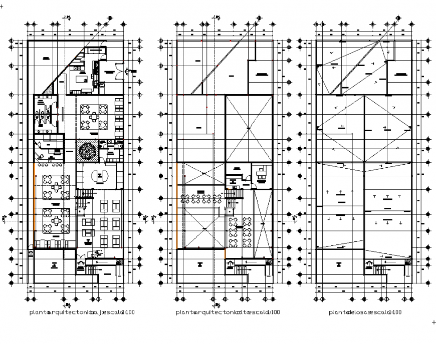 Hostel building plan layout autocad file