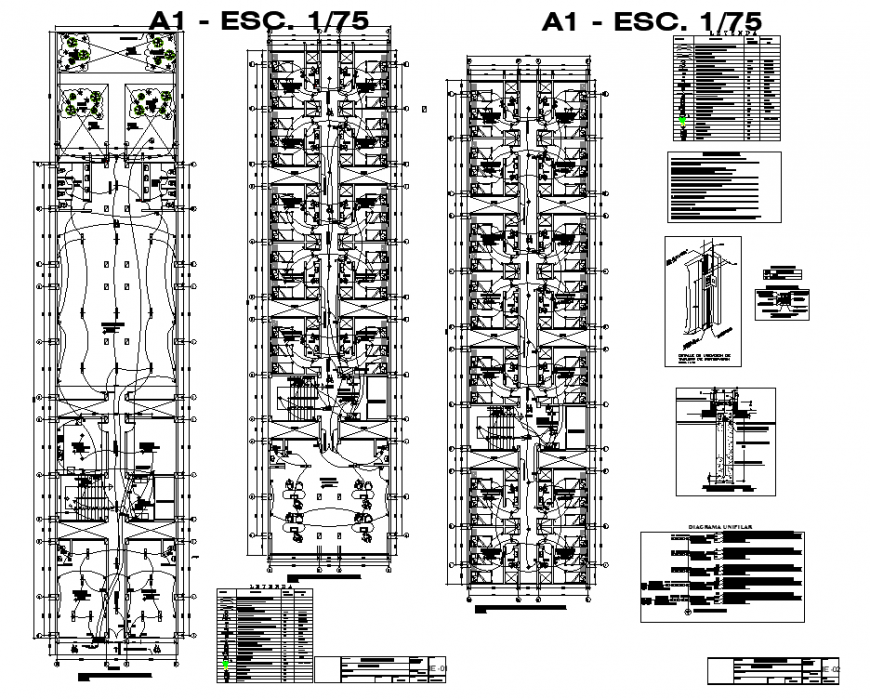 Hostel electrical layout plan in dwg AutoCAD file.