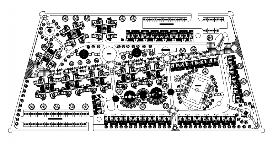hotel and resort layout plan file